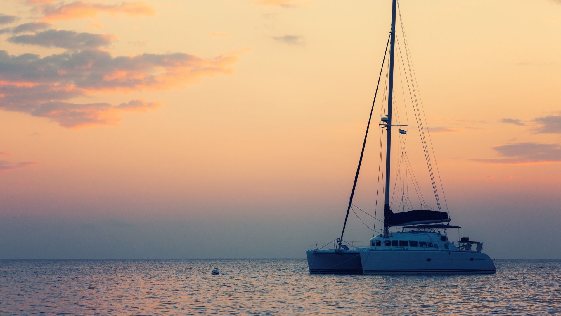 The Liberty Pass multihull sailing at sea