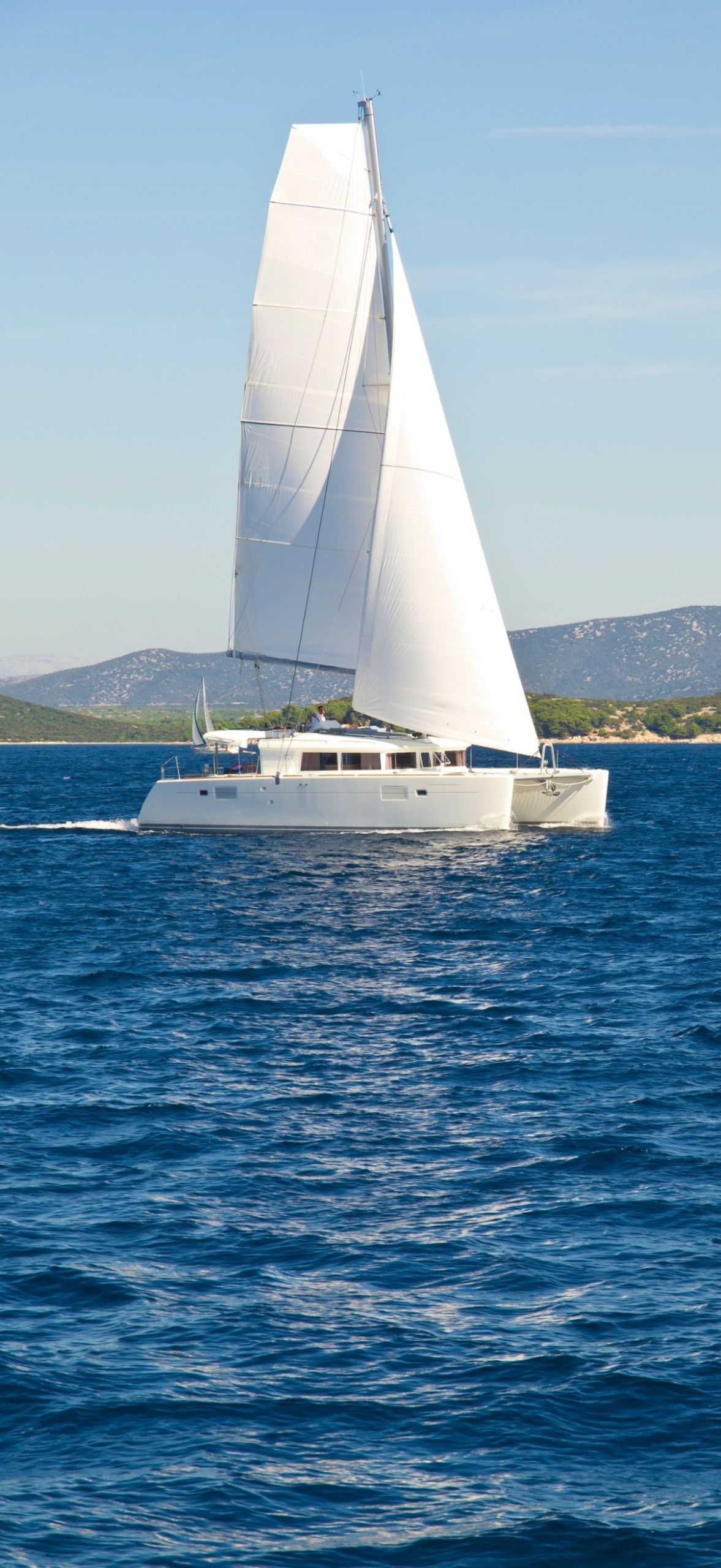 The Liberty Pass multihull sailing at sea