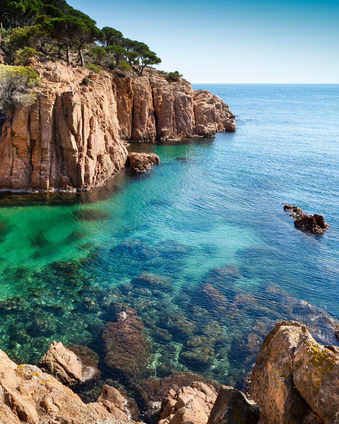 Baie de Roses sur la Costa Brava en Espagne