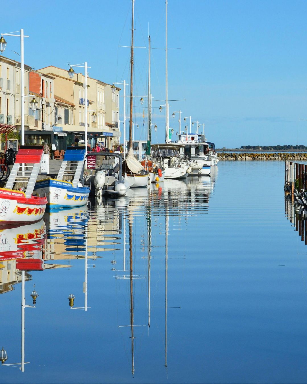 Navigation vers Marseillan depuis Sète