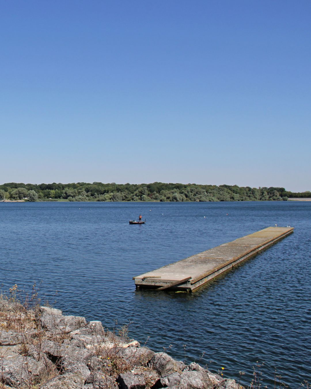 Navigation sur le lac du Der-Chantecoq
