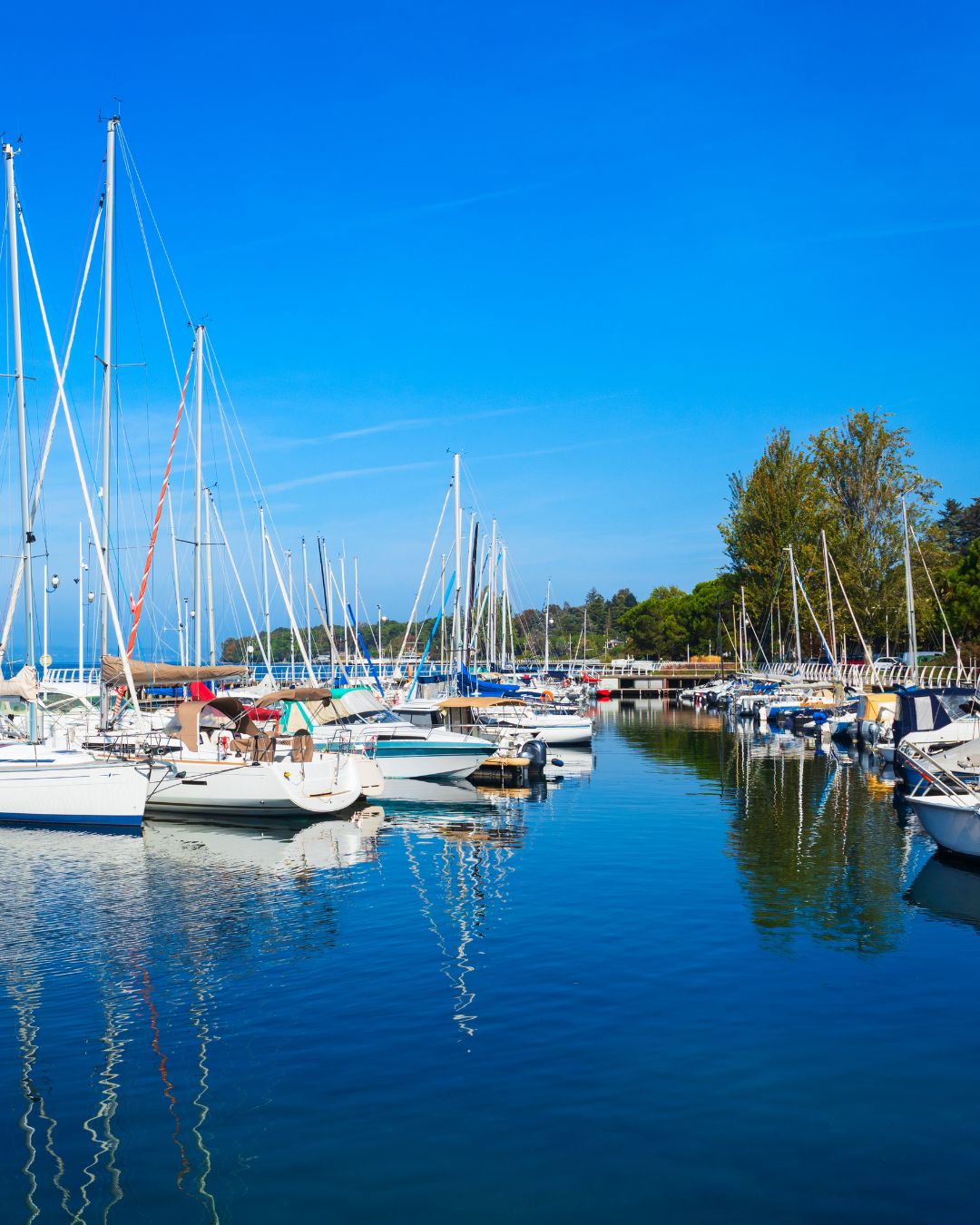 Navigation à Thonon-les-Bains sur le lac Léman